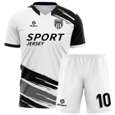 サッカー ユニフォーム 白と黒